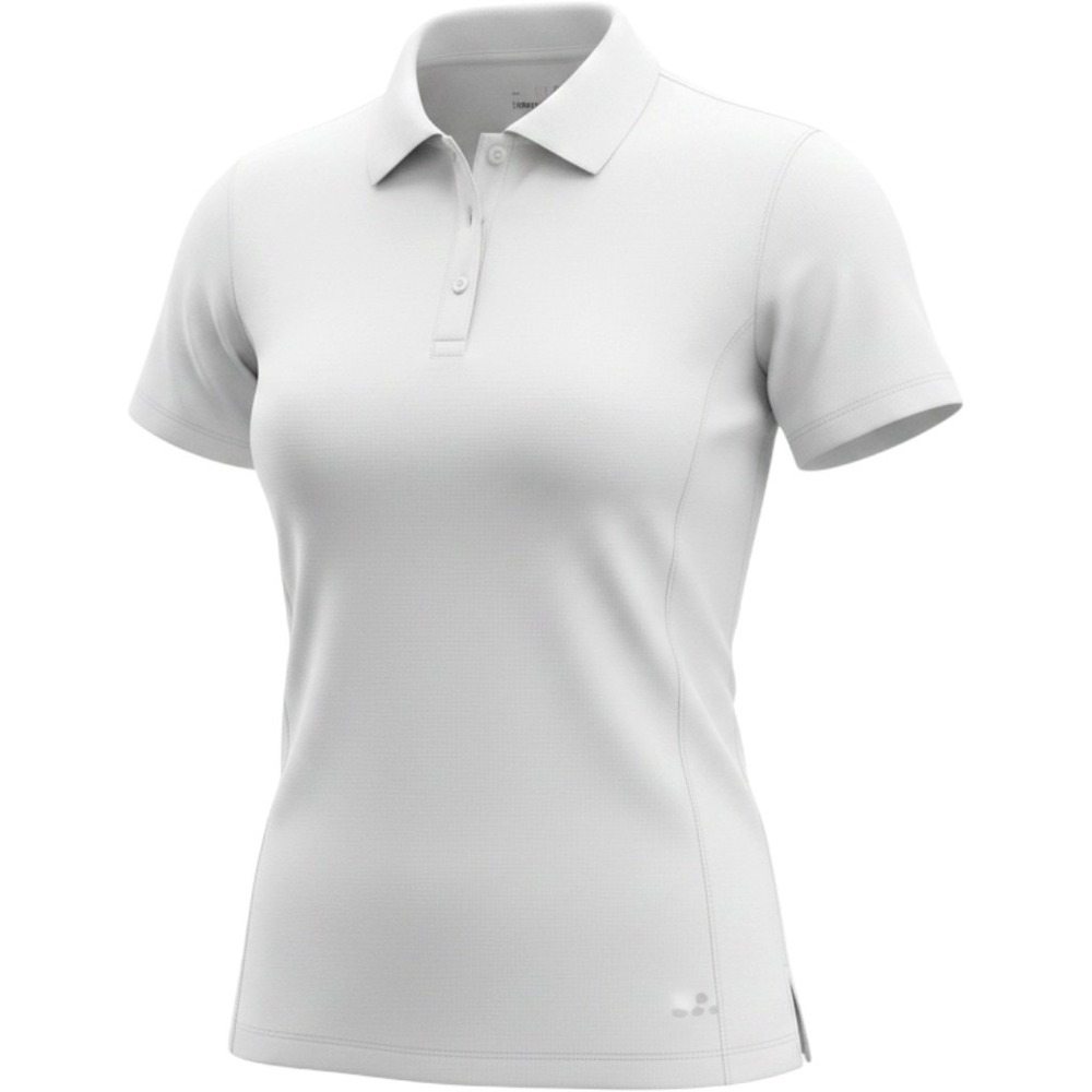 BCG Club Sports Womens White Short Sleeve Athletic Polo Shirt Size M NWT